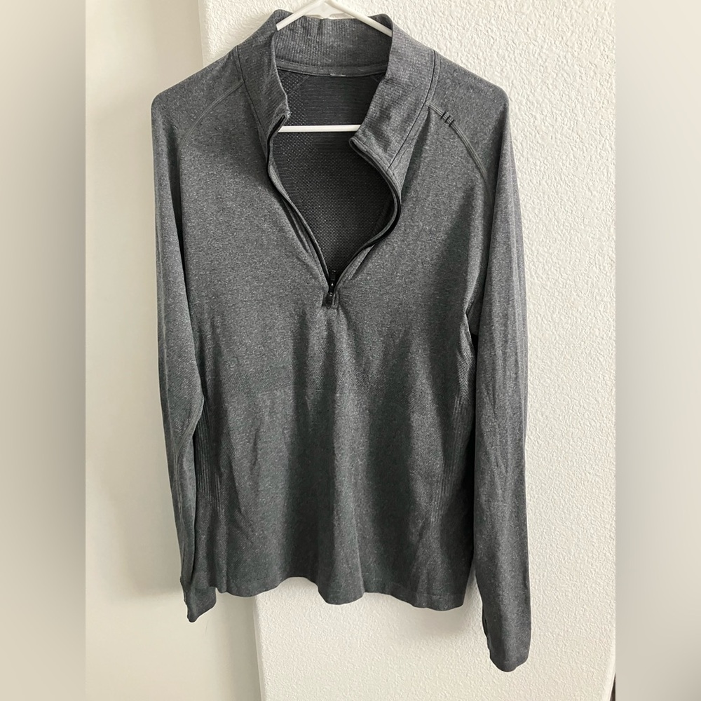 lululemon athletica Men's Charcoal Zip-Up Sweater